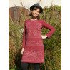 Naturtextil Kleid mit langen Ärmeln, organic cotton,  Muster gedruckt