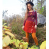 Organic - Shirt "Herbstlaub"aus weichem Biobambus