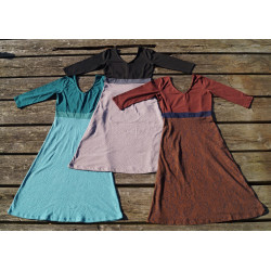 Organic Kleid mit Jacquardstoff aus GOTS zertifizierter Baumwolle