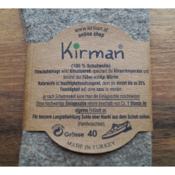 langlebige Filzschuheinlagen "Kirman" aus 100% Schafwolle
