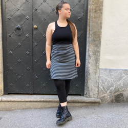 A-Line Skirt "Stripy" aus GOTS zertifizierter Biobaumwolle