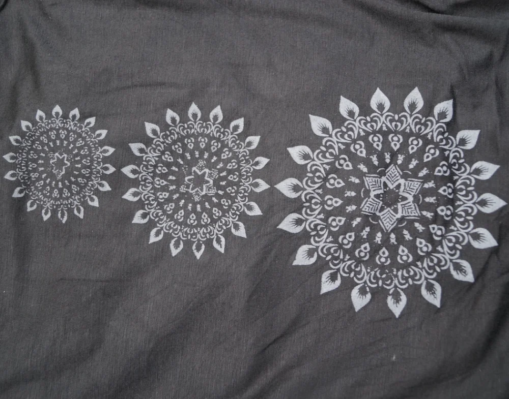 Top "Mandala" - grün / m/l