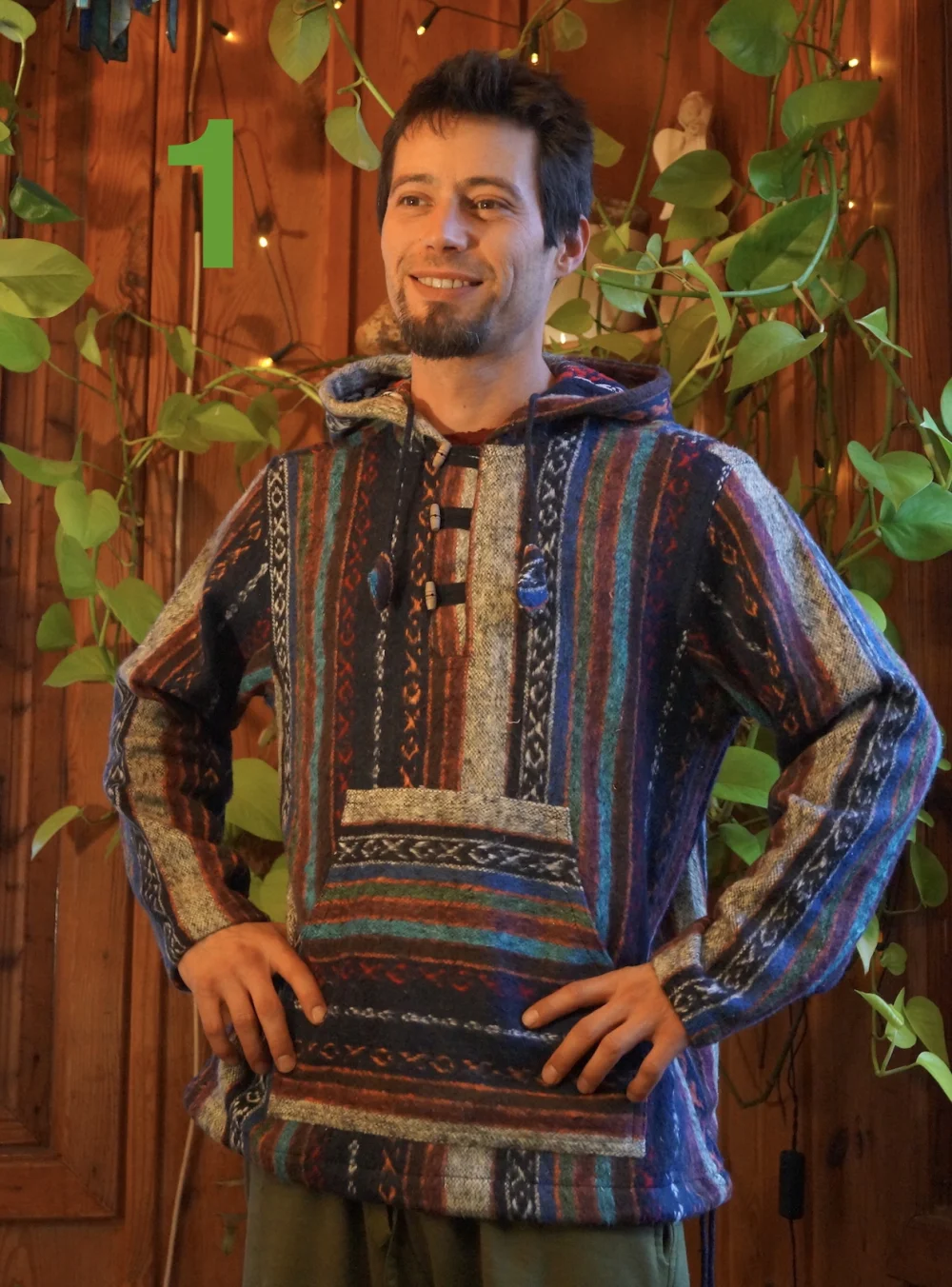 Kapuzenjacke - blau / small