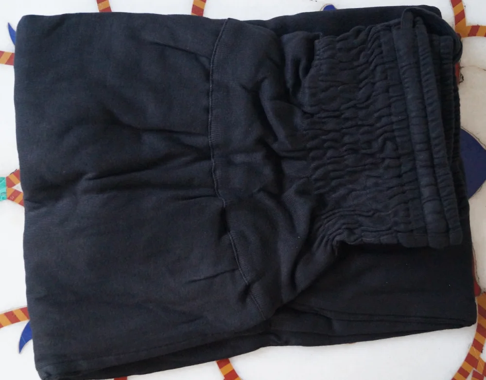 Jeannie Hose aus warmer Baumwolle für kalte Wintertage - schwarz / l/xl