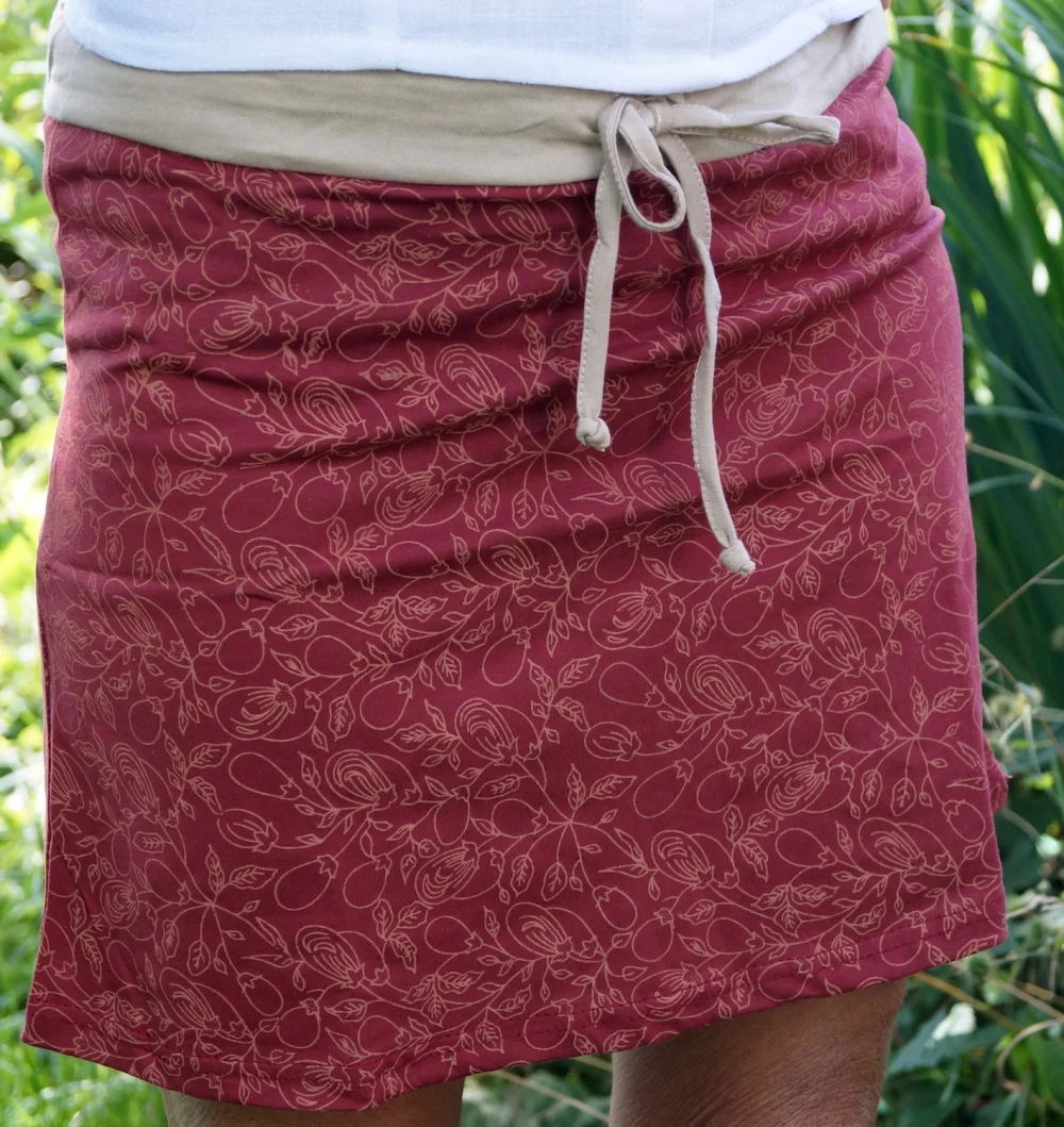 kurzer Rock aus Baumwolle - fushia / m/l