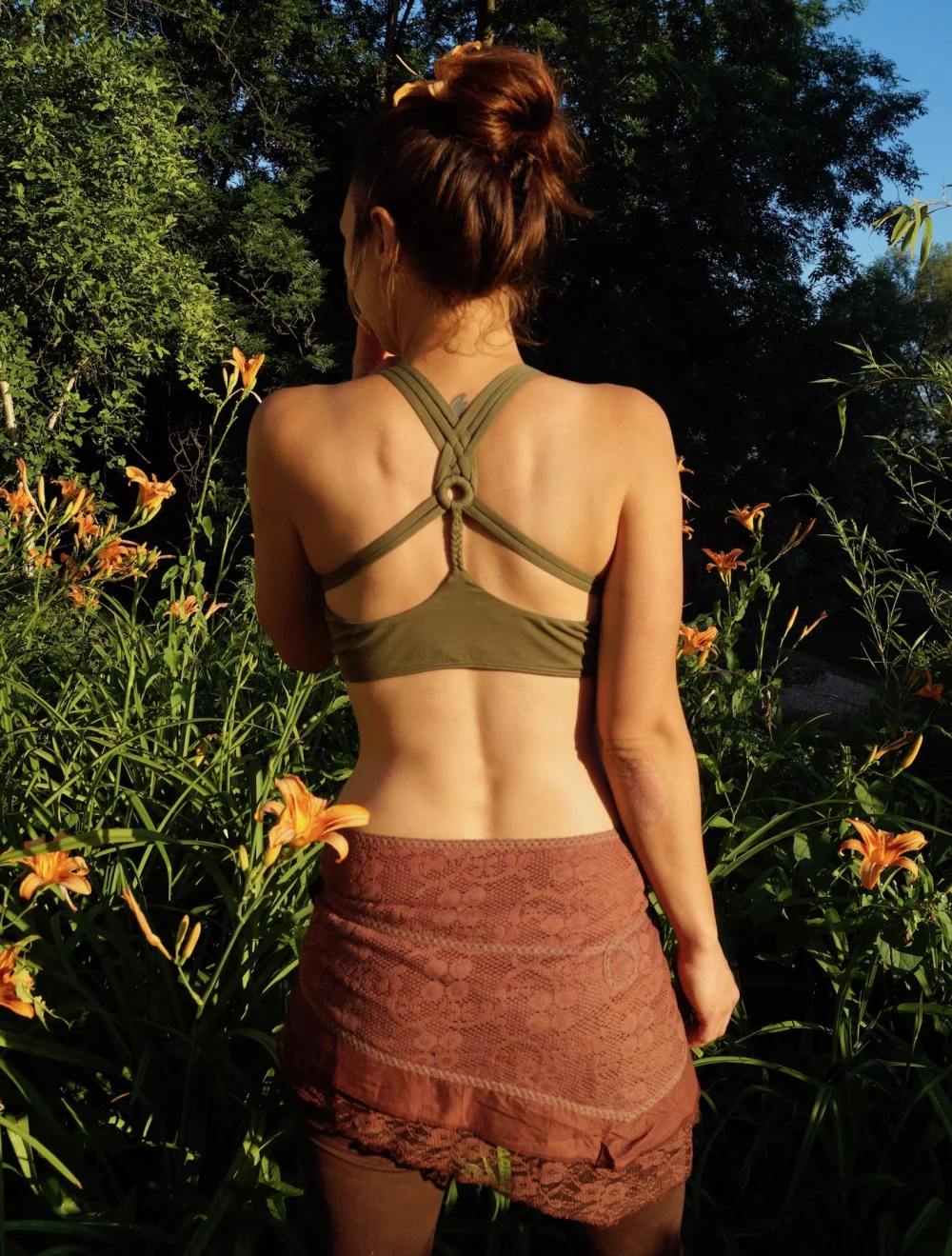 Organic Bra "Circle" aus GOTS-zertifizierter Bio-Baumwolle - hellblau / large