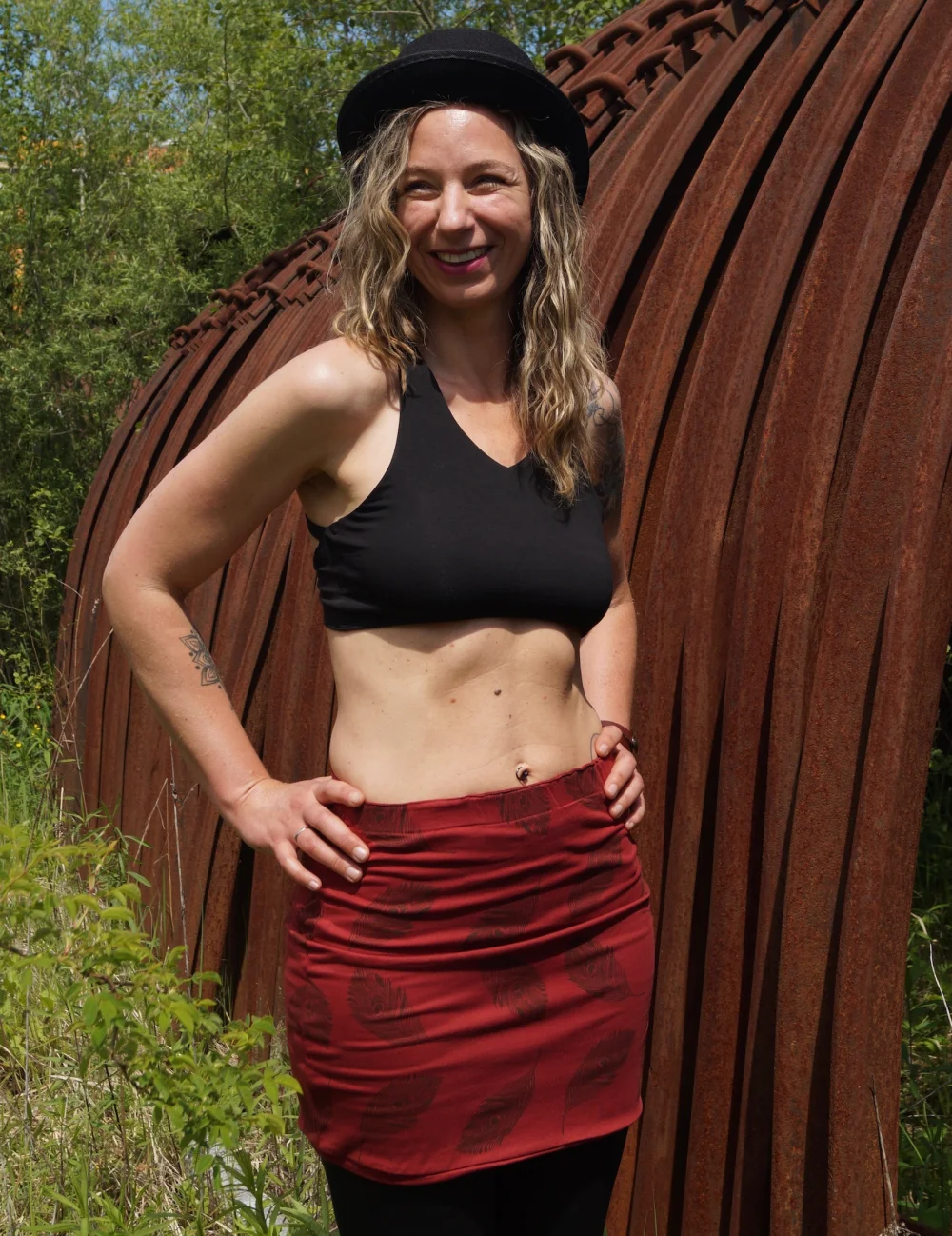 Organic Bra "Circle" aus GOTS-zertifizierter Bio-Baumwolle - hellblau / large