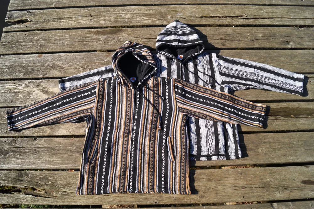 Webjacke "Peru" - regenbogen / large