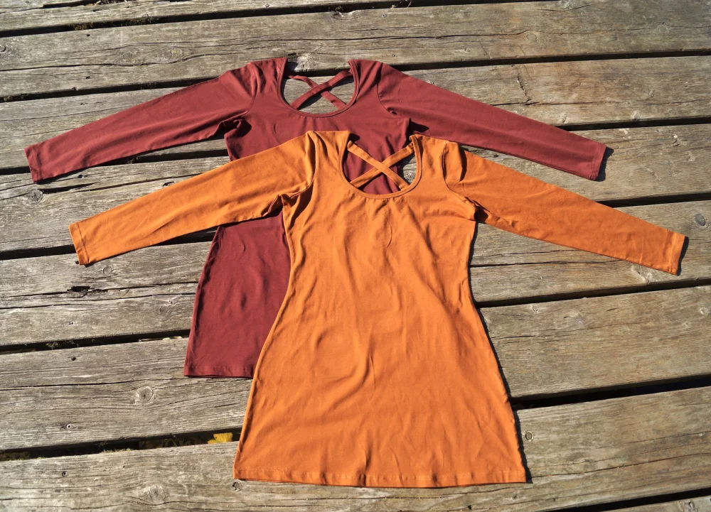 Kleid "Everyday" aus GOTS-zertifizierter Bio-Baumwolle - braun / large
