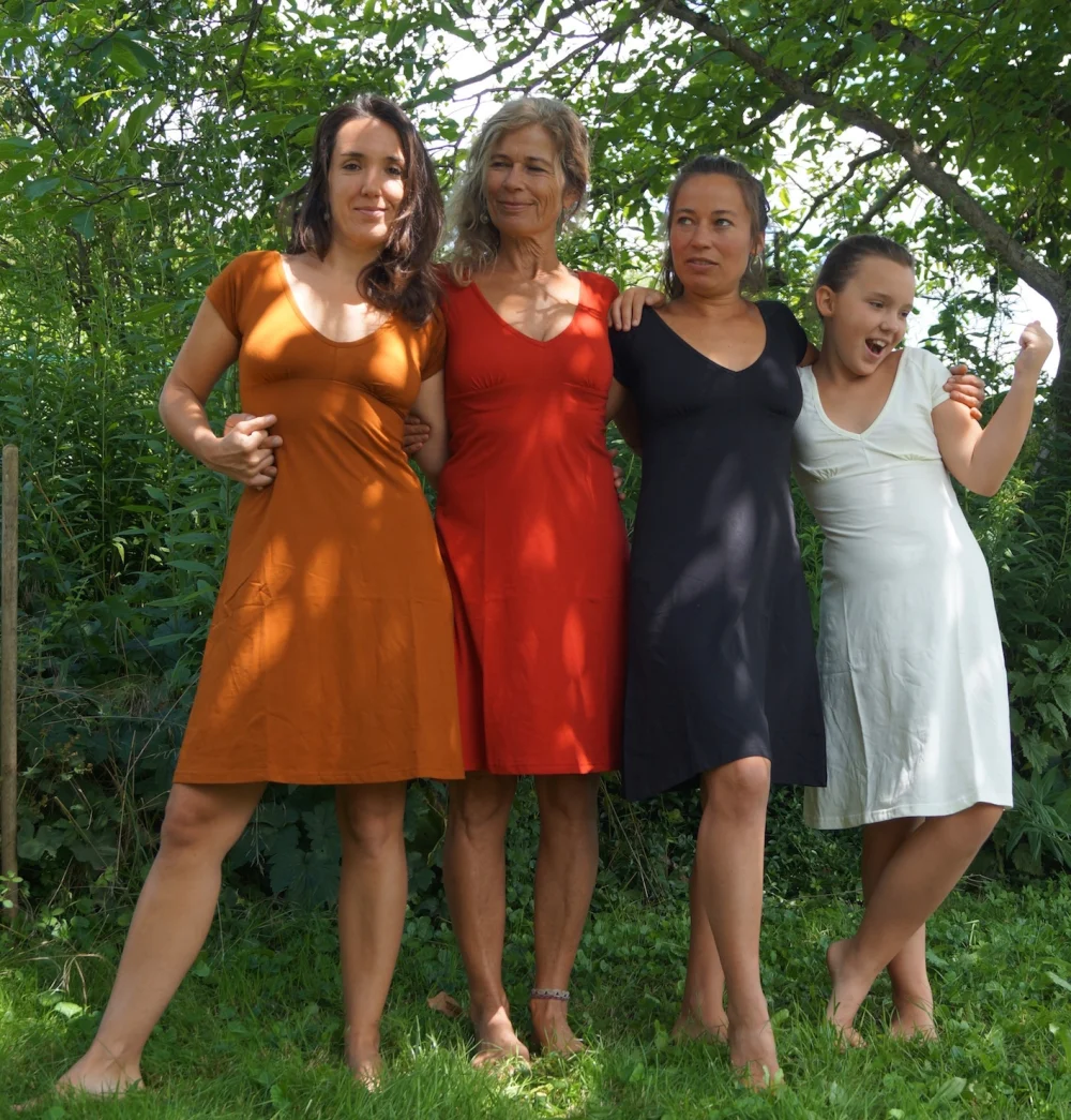Sommerkleid aus GOTS-zertifizierter Bio-Baumwolle - curry / small