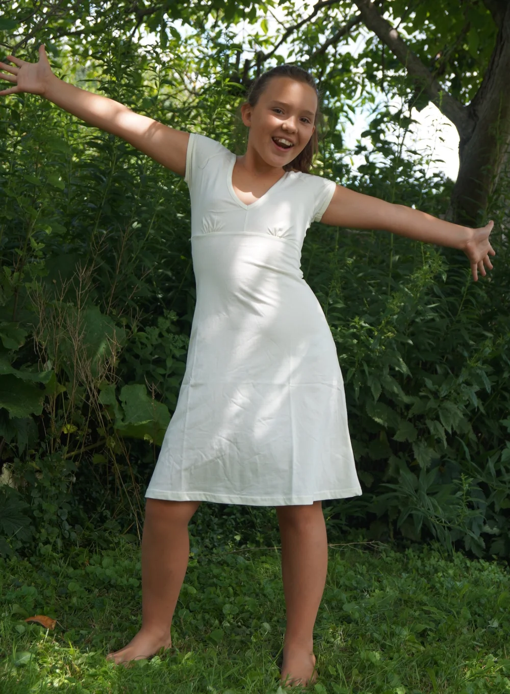 Sommerkleid aus GOTS-zertifizierter Bio-Baumwolle - curry / small