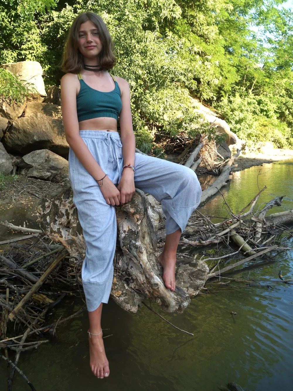 weiche Sommer Baumwollhose