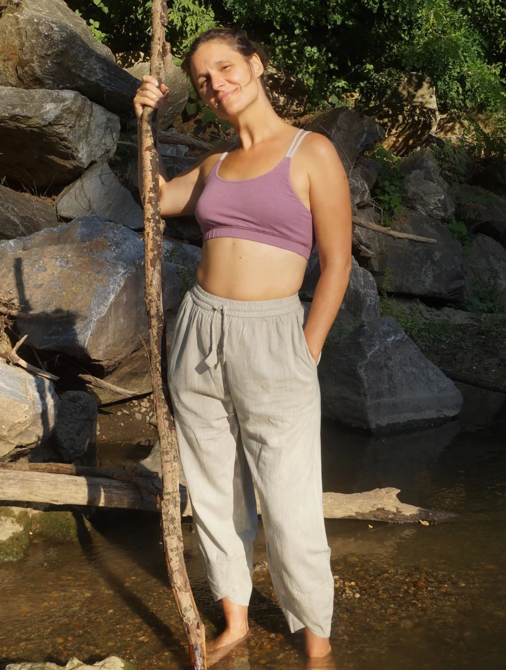 weiche Sommer Baumwollhose