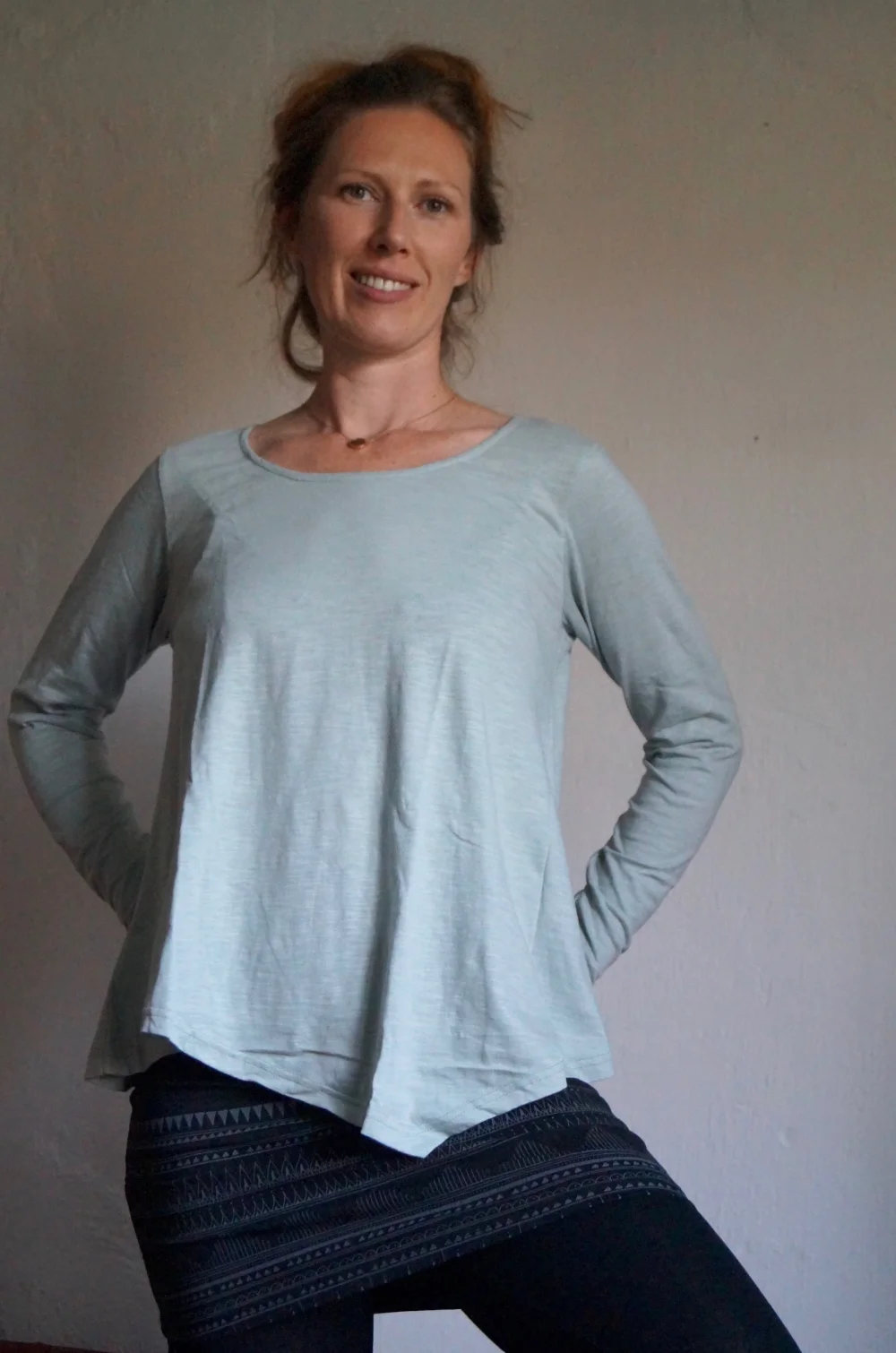 lockeres Langarm Shirt aus GOTS-zertifizierter Bio-Baumwolle
