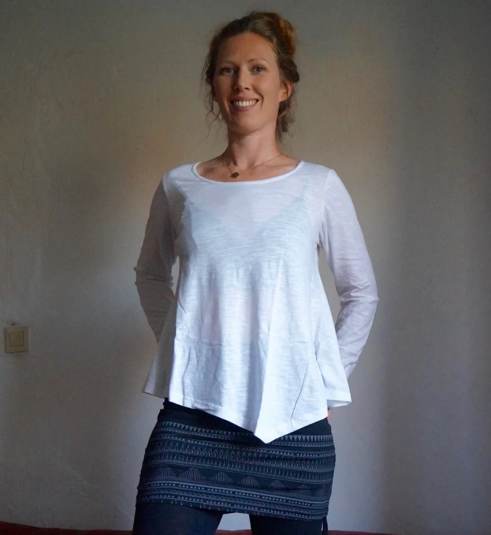 lockeres Langarm Shirt aus GOTS-zertifizierter Bio-Baumwolle