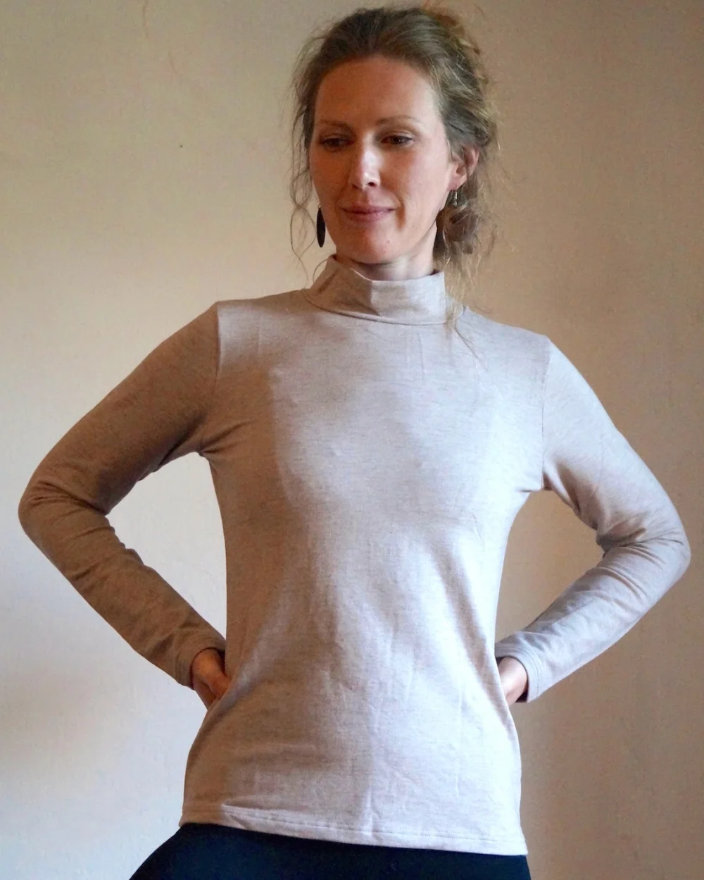 Shirt aus GOTS-zertifizierter Bio-Baumwolle - beige / medium