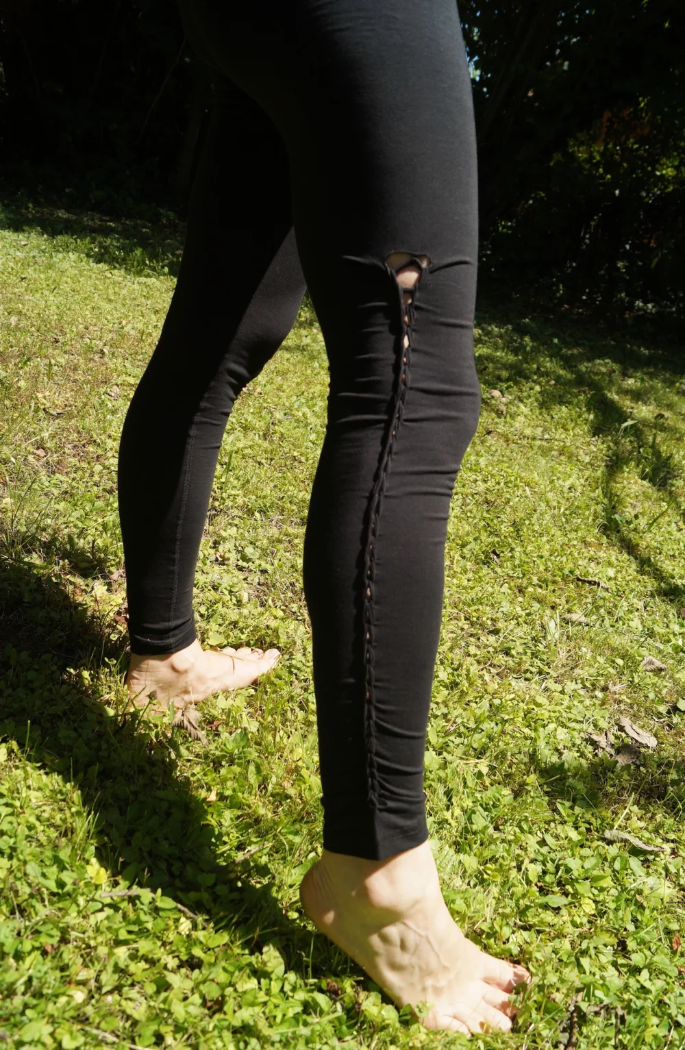 Leggings "Yoga" aus GOTS-zertifizierter Bio-Baumwolle - mint / small