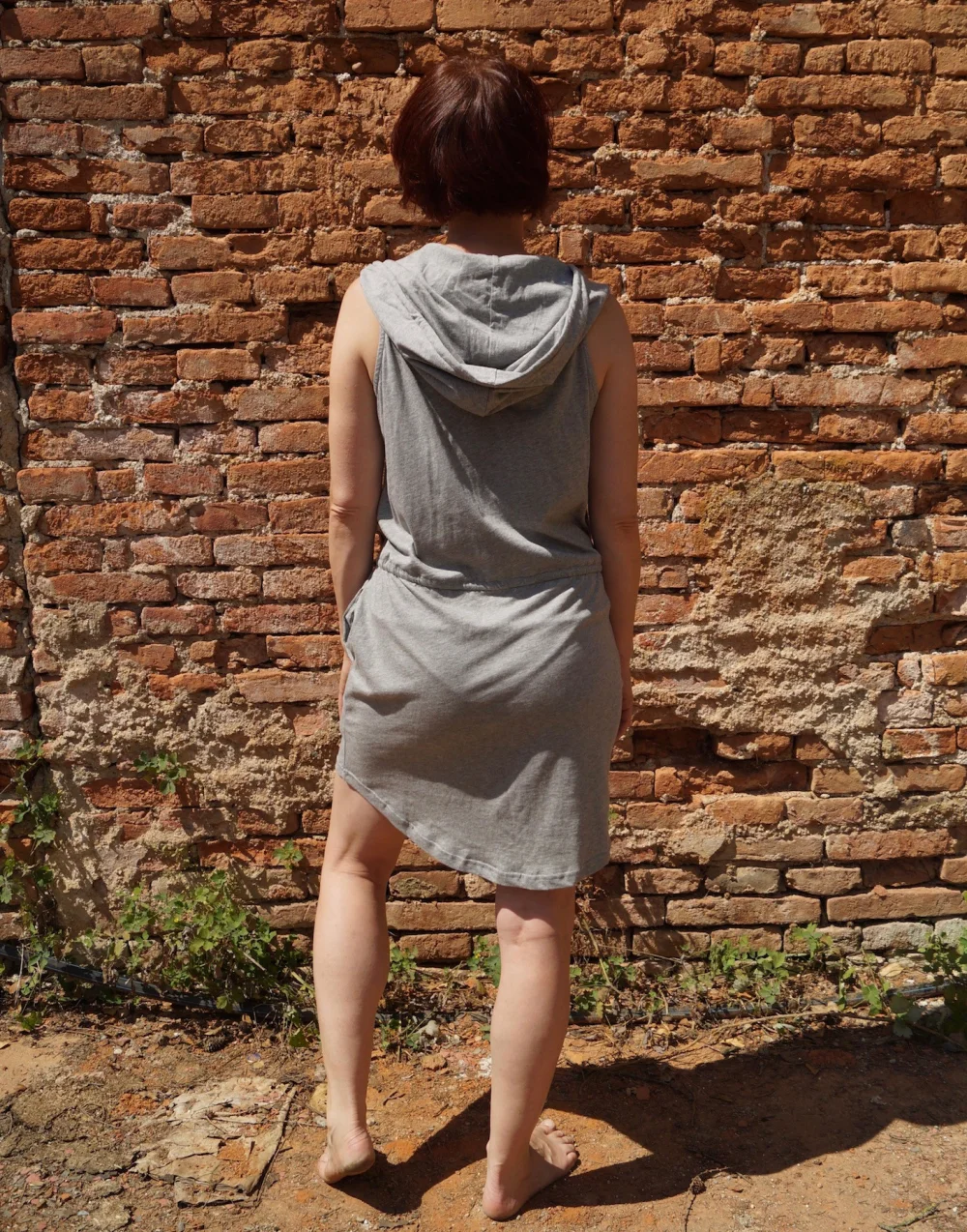 Sommerkleid "La Playa" aus GOTS zertifizierter Bio-Baumwolle - dunkelblau / large