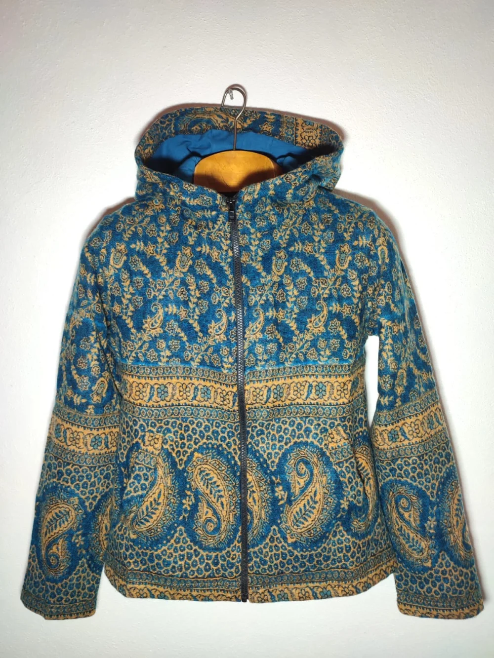 Kapuzenjacke "Paisley" - schwarz / large
