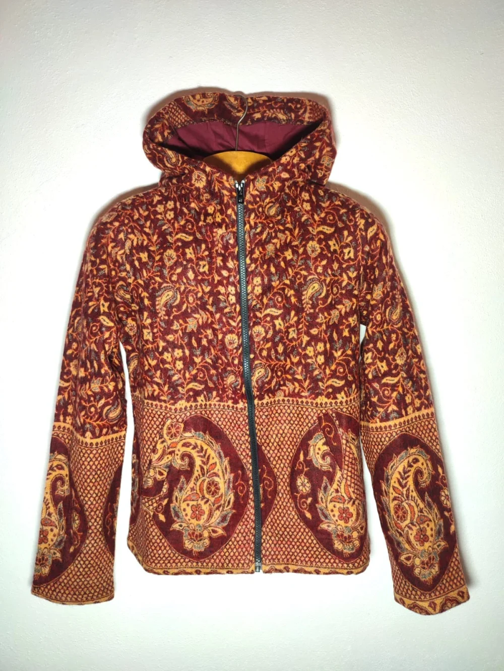 Kapuzenjacke "Paisley" - schwarz / large