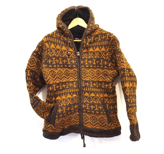 Wolljacke "Oslo" - schwarz / medium