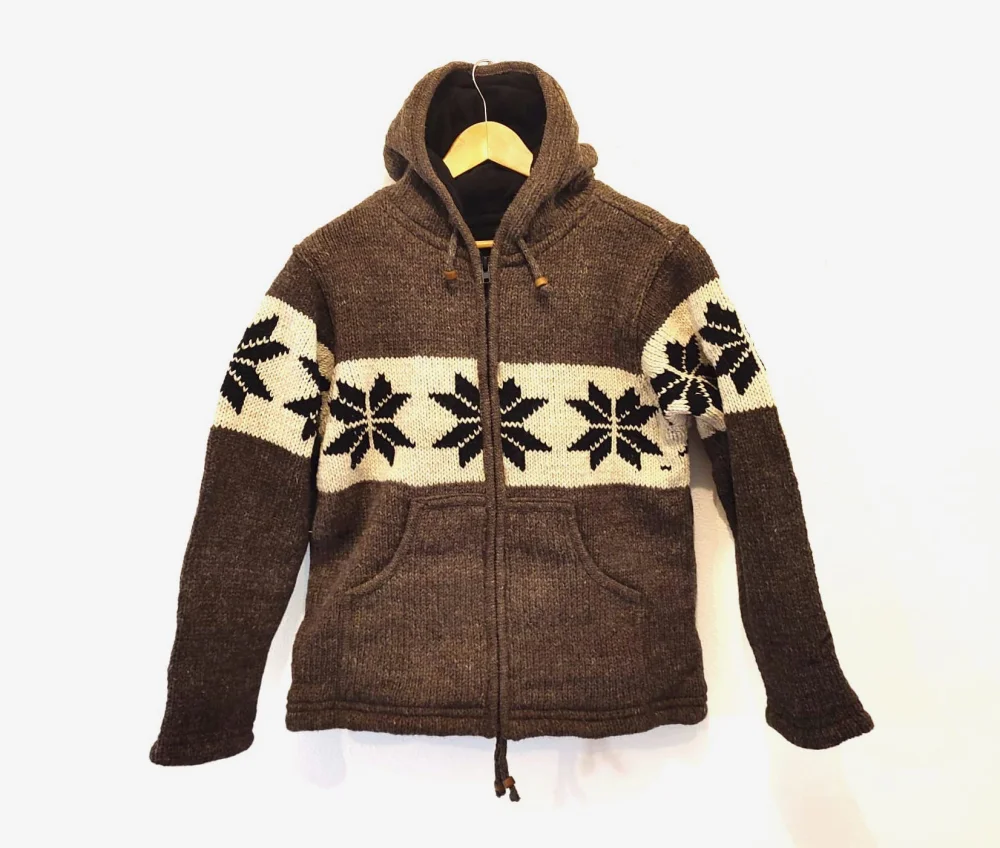Wolljacke "Snowflake" - medium