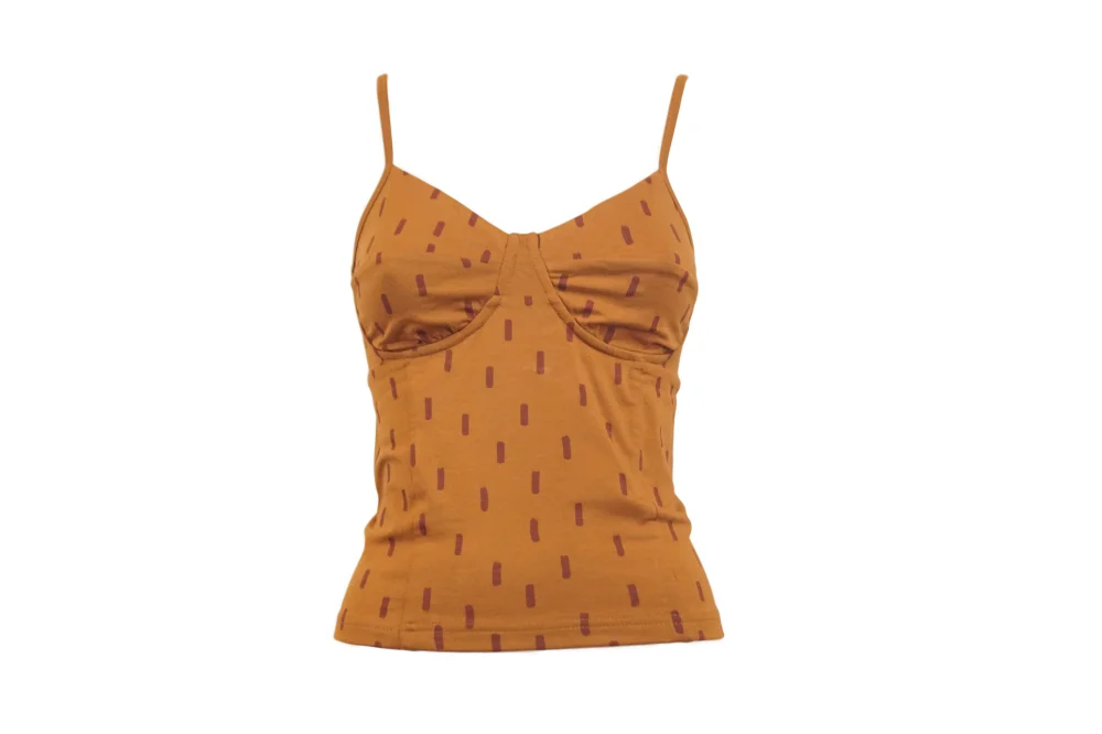 Top "Feminin" aus GOTS-zertifiziertem Bio-Baumwolljersey