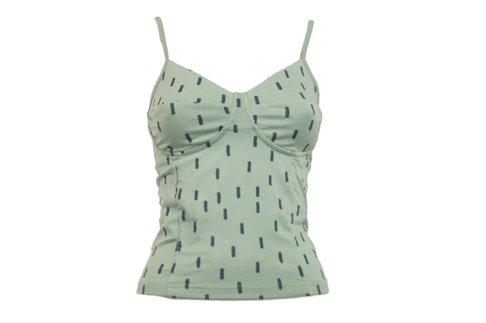 Top "Feminin" aus GOTS-zertifiziertem Bio-Baumwolljersey