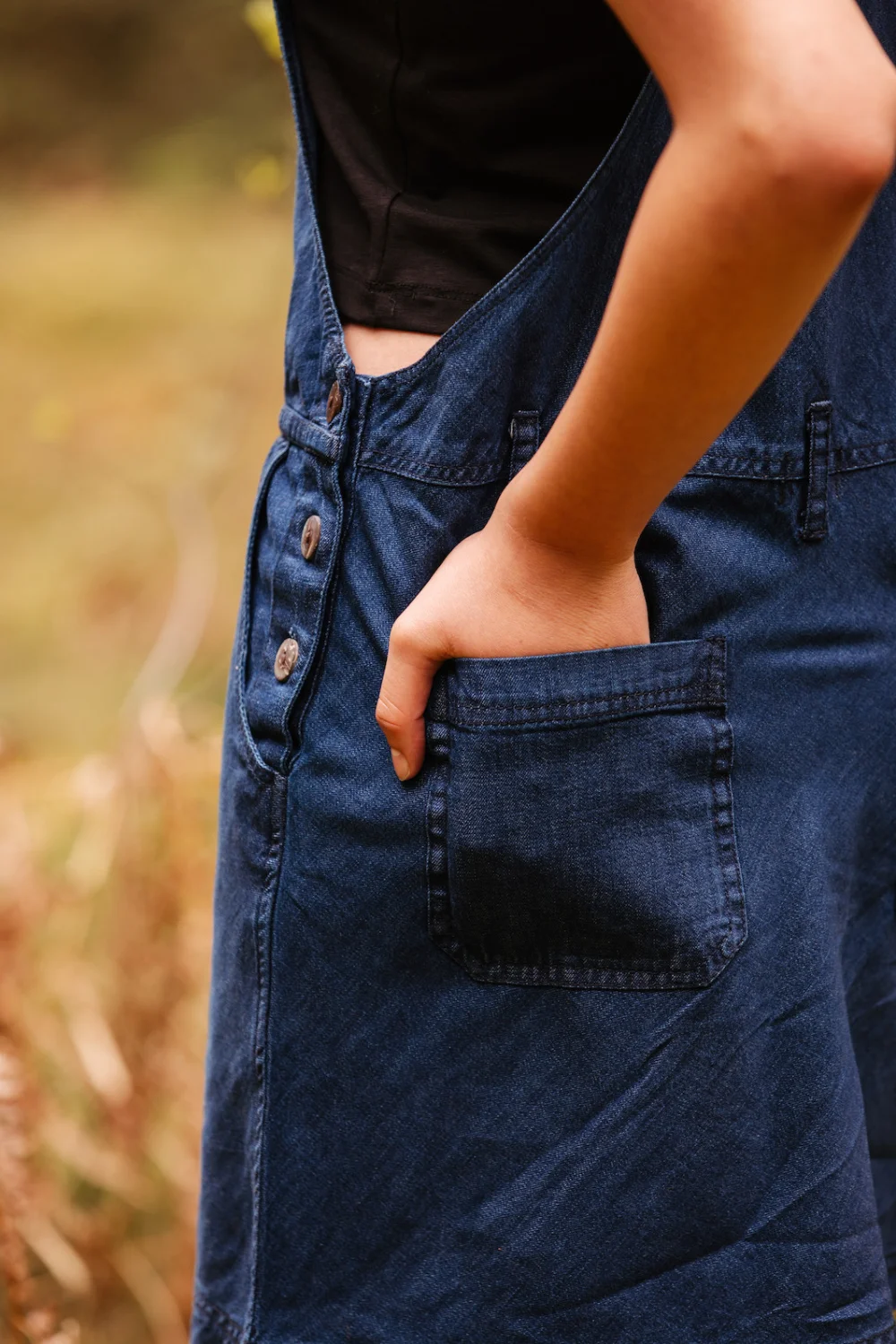 Jeans Latzkleid "Amy" - jeans / small