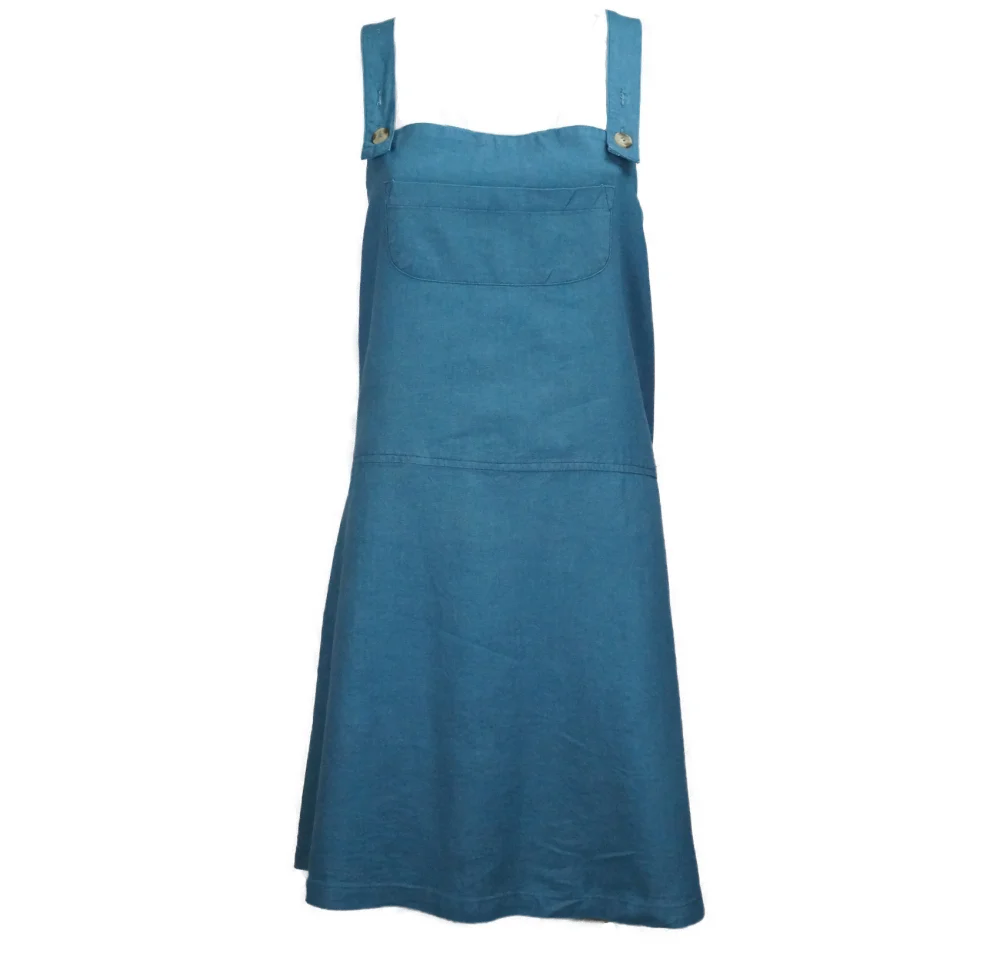 Latzkleid "Peggy" - blau / small