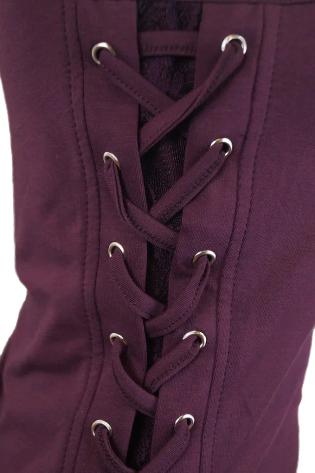Gothic Top "Wednesday" - schwarz / small