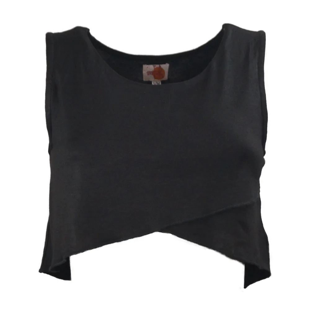 Crop-Top "Liz" - gelb / s/m
