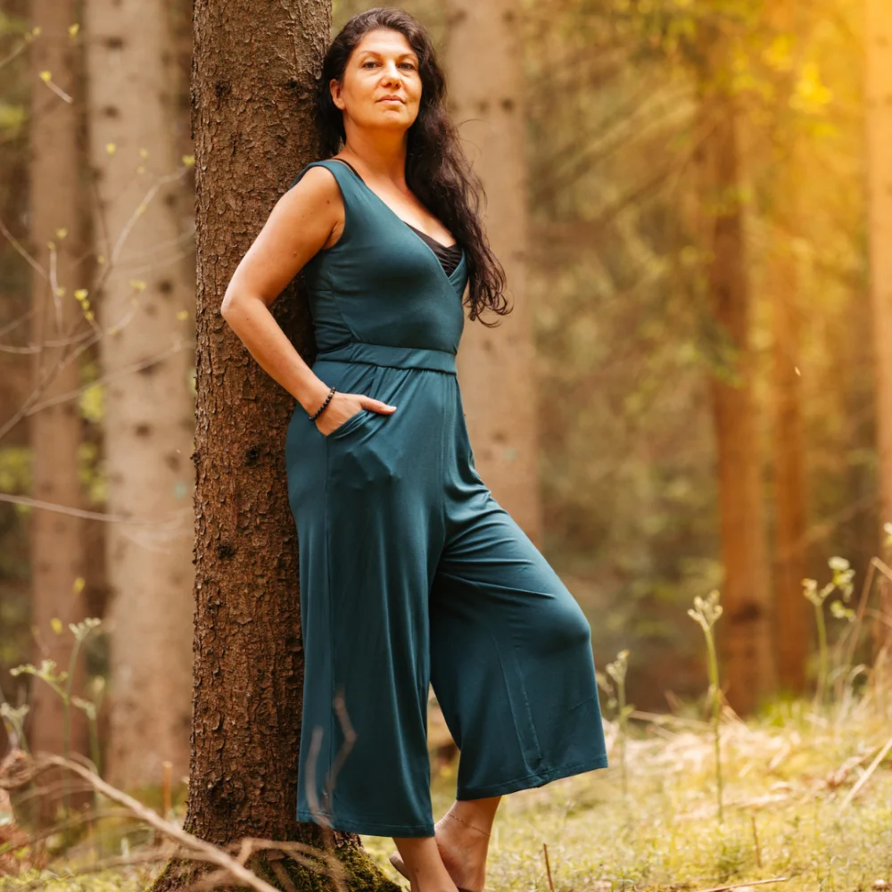 Jumpsuit "Cozy" - petrol / large