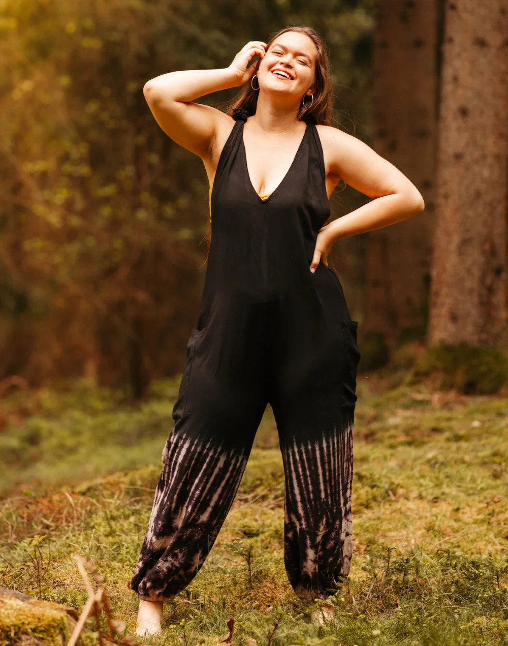 Jumpsuit "Findus" - schwarz / m/l