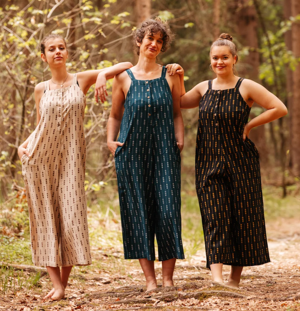 Jumpsuit "Ostsee" - petrol / l/xl