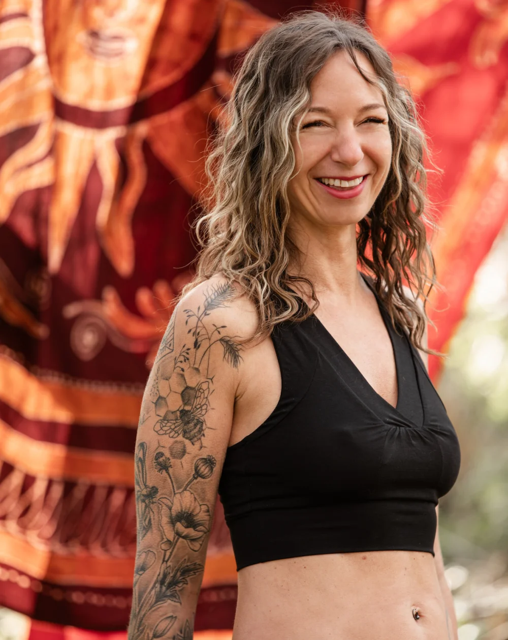 Yoga Bra "Shadow", GOTS-zertifiziert - erbse / x-large