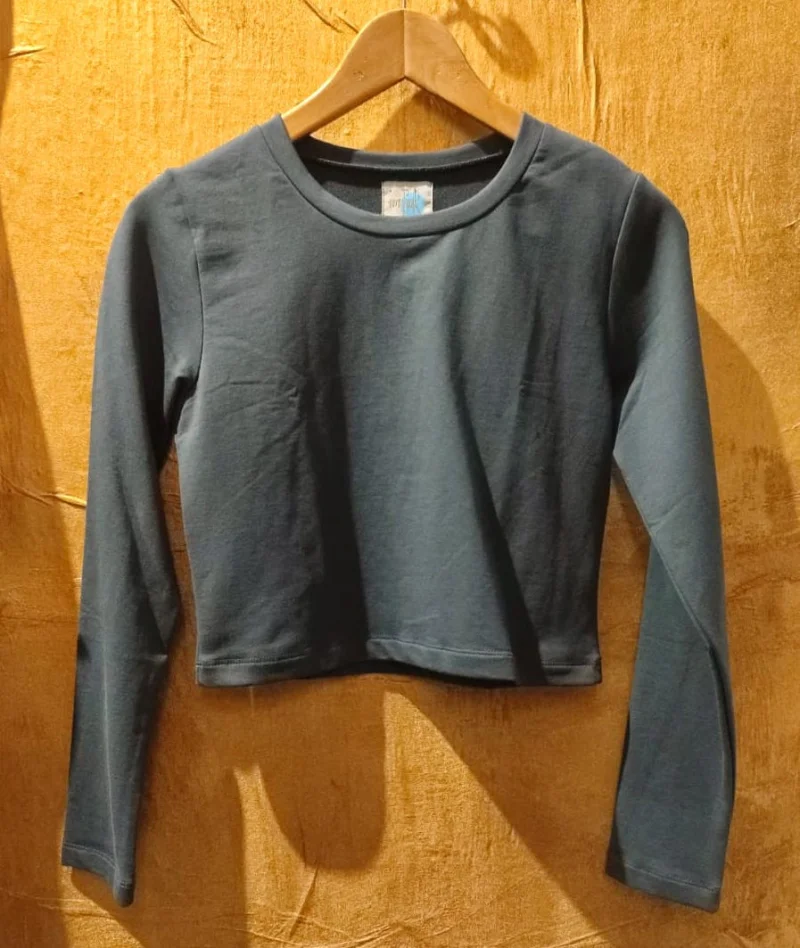 Langarmshirt "River" aus GOTS-zertifizierter Bio-Baumwolle - hellblau / small