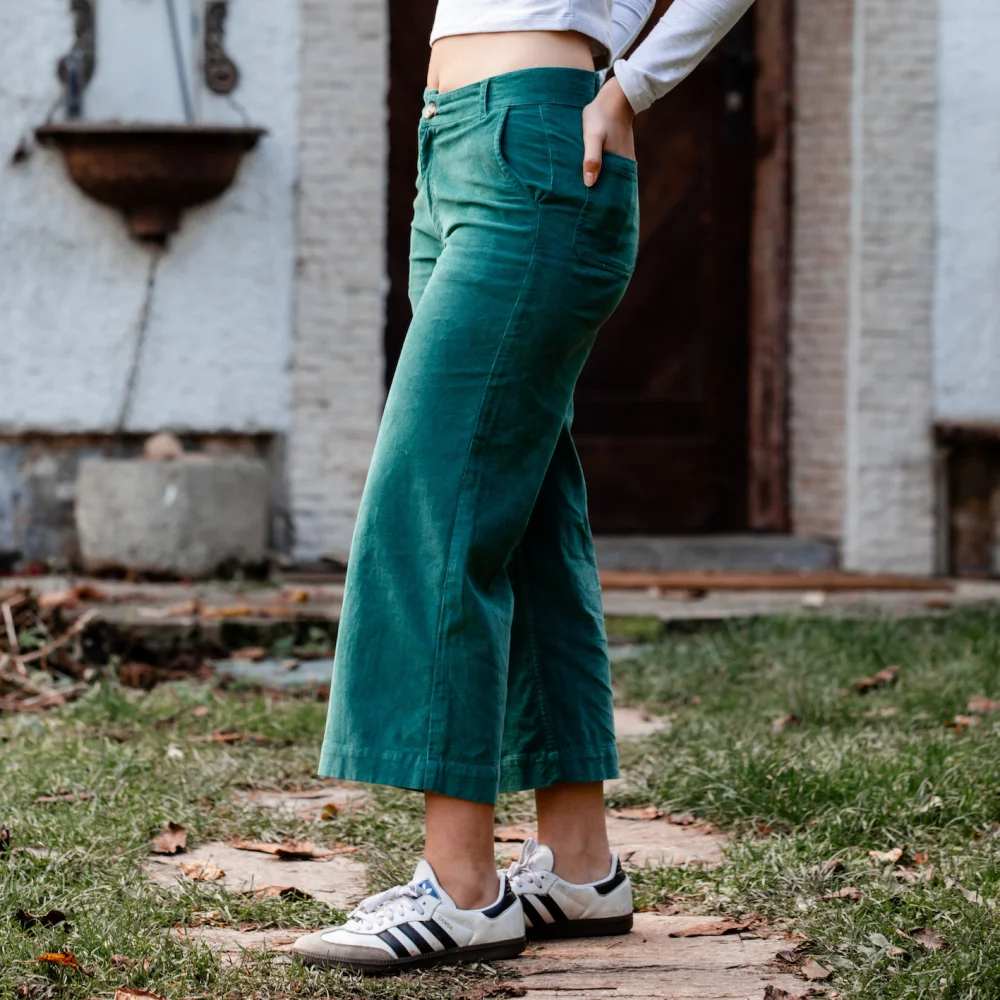 Cordhose "Notting Hill" - blau/grün / medium
