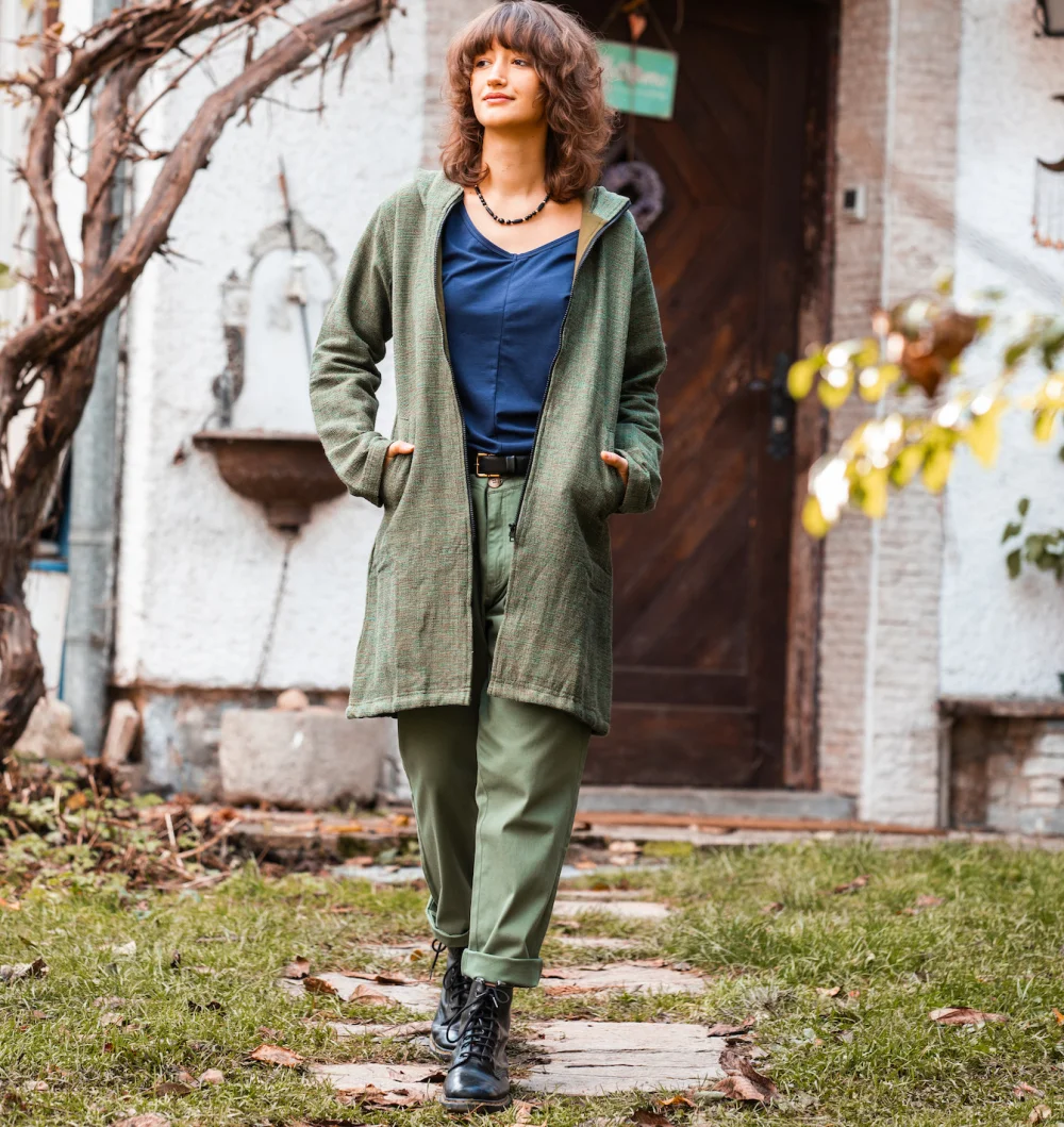 Elastische Baumwollhose "Brixton" - dunkelblau / large