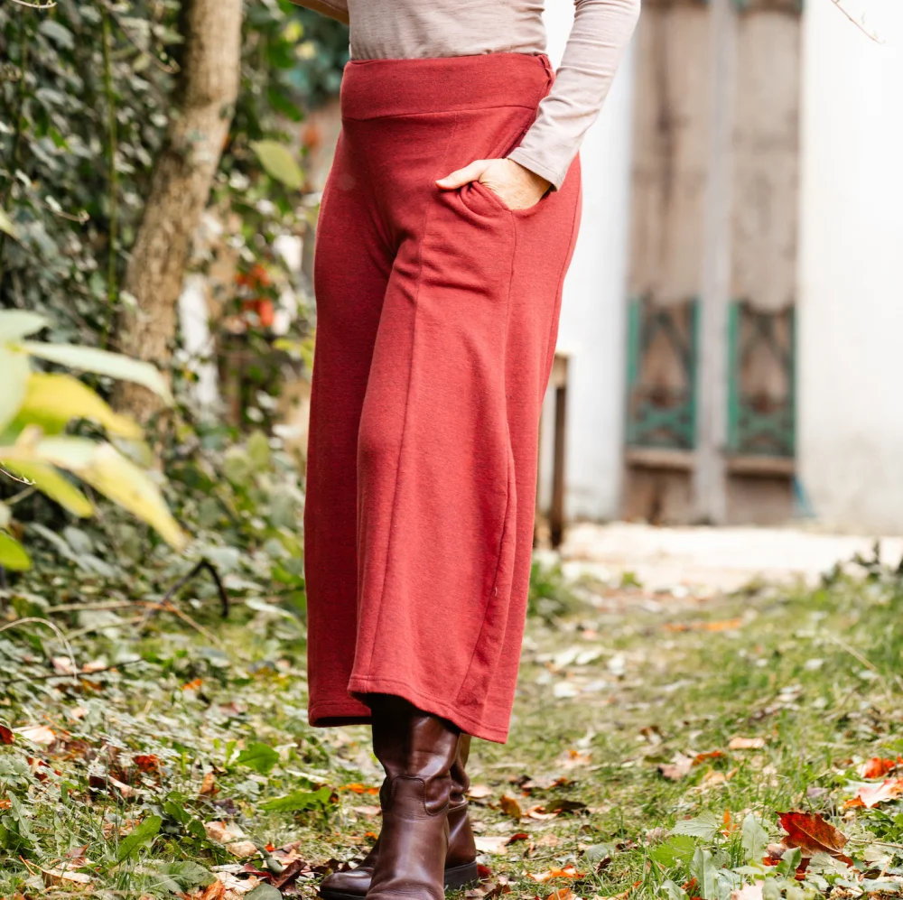 Baumwollhose "Comfort" - grau / small