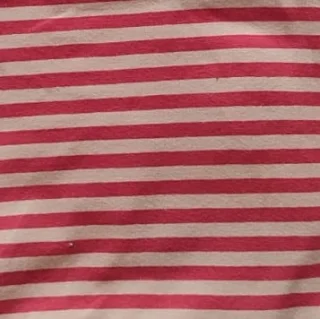 A-Line Skirt "Stripy" aus GOTS-zertifizierter Bio-Baumwolle - rot / medium