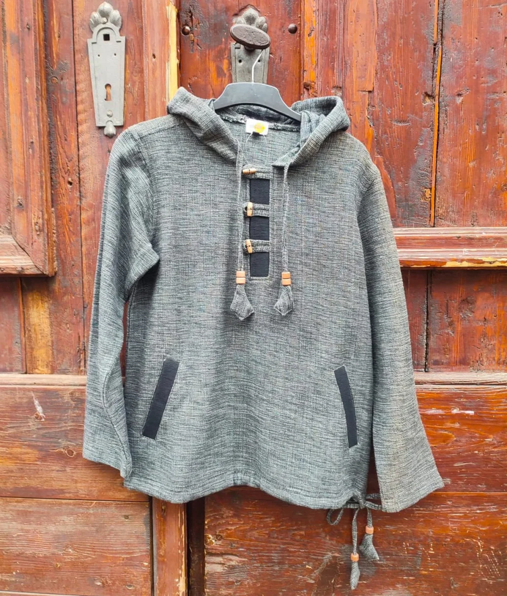 robuster Kapuzenpullover aus Baumwolle - orange / medium