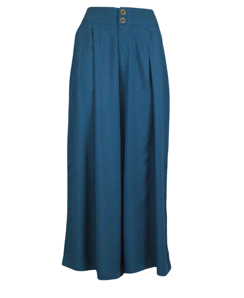 leichte Sommer-Hose aus ECOVERO Viskose - rost / m/l