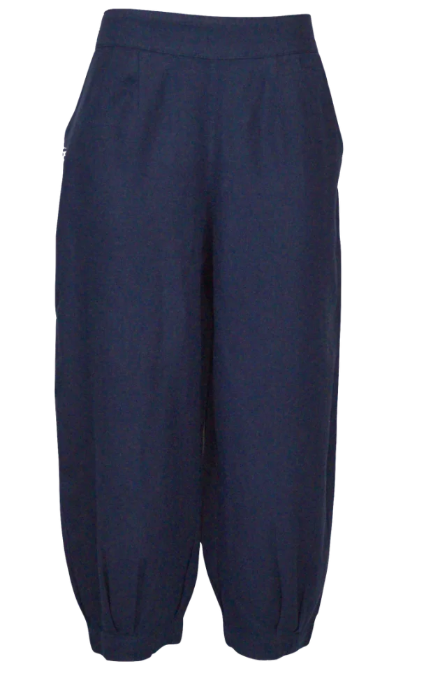 Leinenhose mit LENZING™ ECOVERO™ Viskose - weiß / small