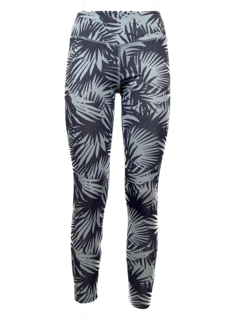 Leggings "Flow" aus GOTS-zertifizierter Bio-Baumwolle - blau gemustert / small
