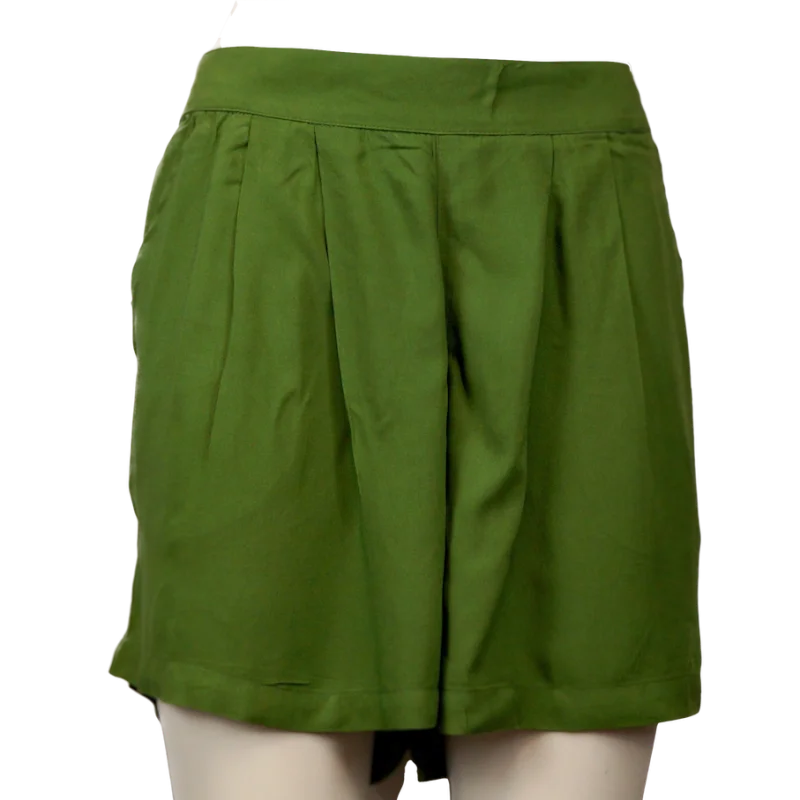 Kurze Hose aus ECOVERO™ Viscose - grün / m/l