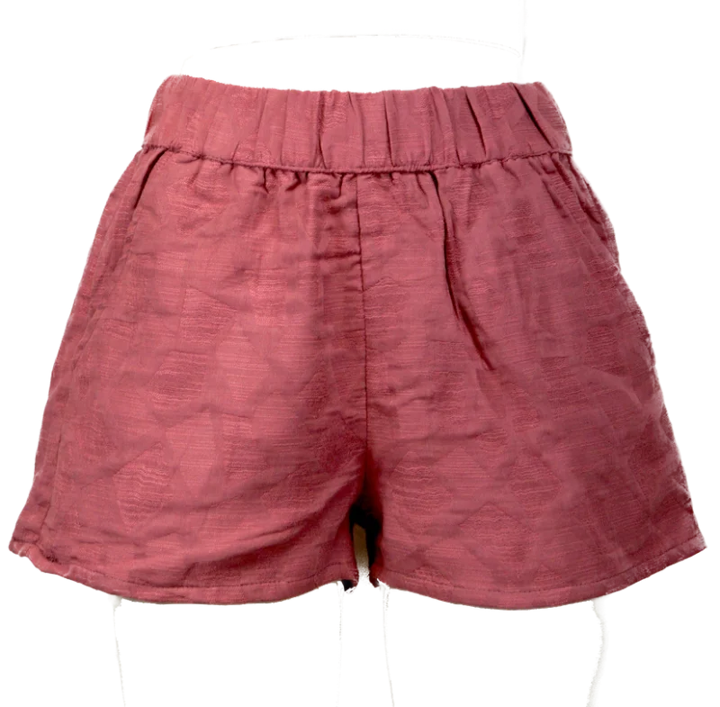 kurze Baumwollhose "Jacquard" - senf / s/m