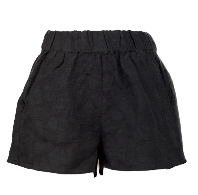 kurze Baumwollhose "Jacquard" - senf / s/m
