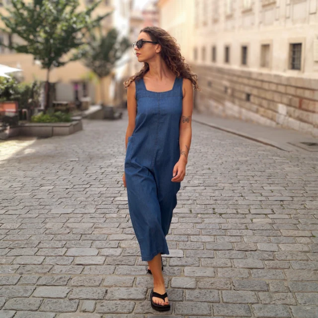 Jumpsuit "Abba" - jeans / m/l