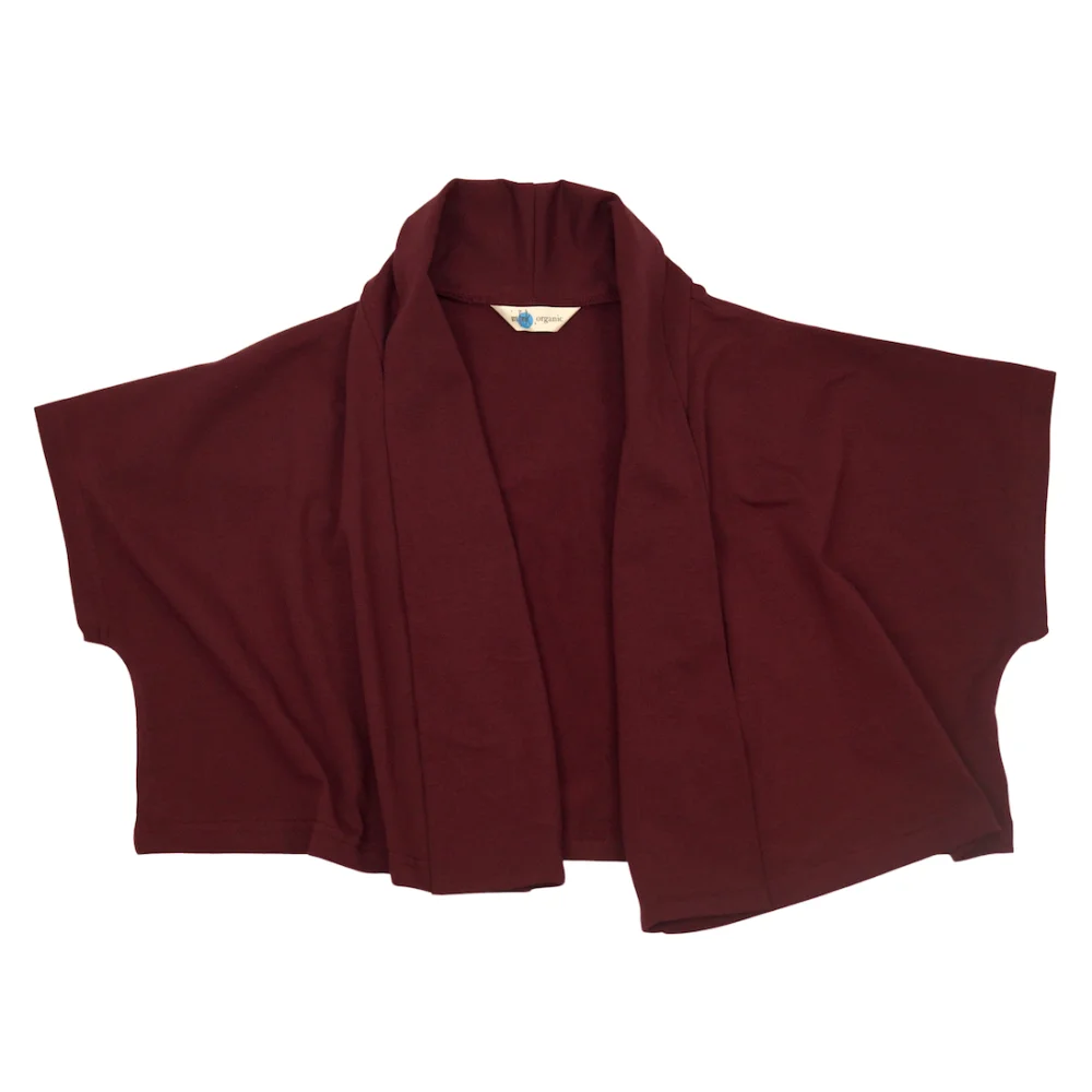 Bolero "Chloé" aus GOTS-zertifizierter Bio-Baumwolle - curry